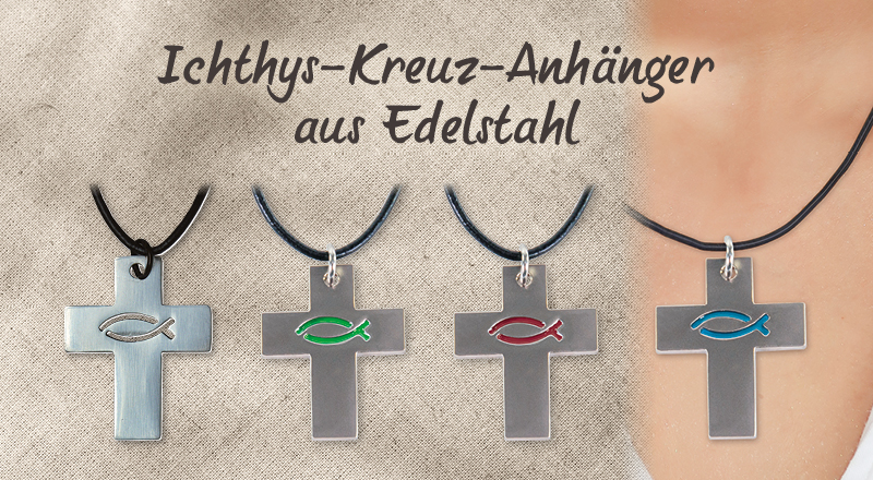 Ichthys-Kreuz-Anhänger