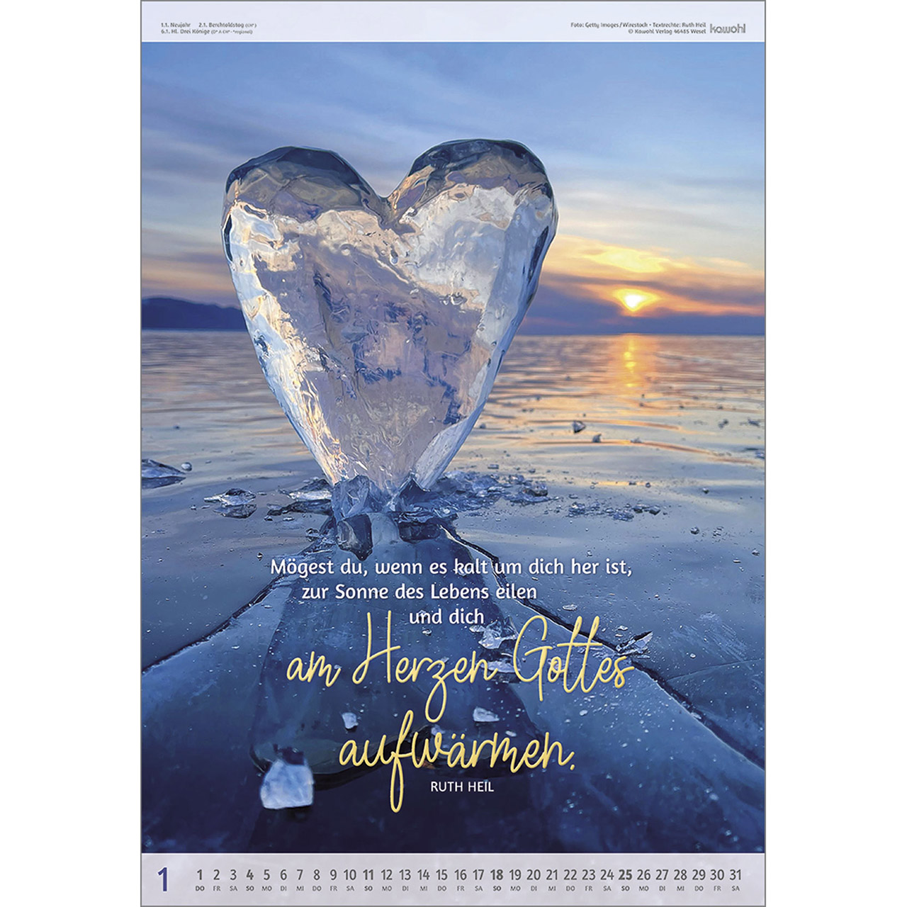 Wandkalender - Du bist so wertvoll 2026