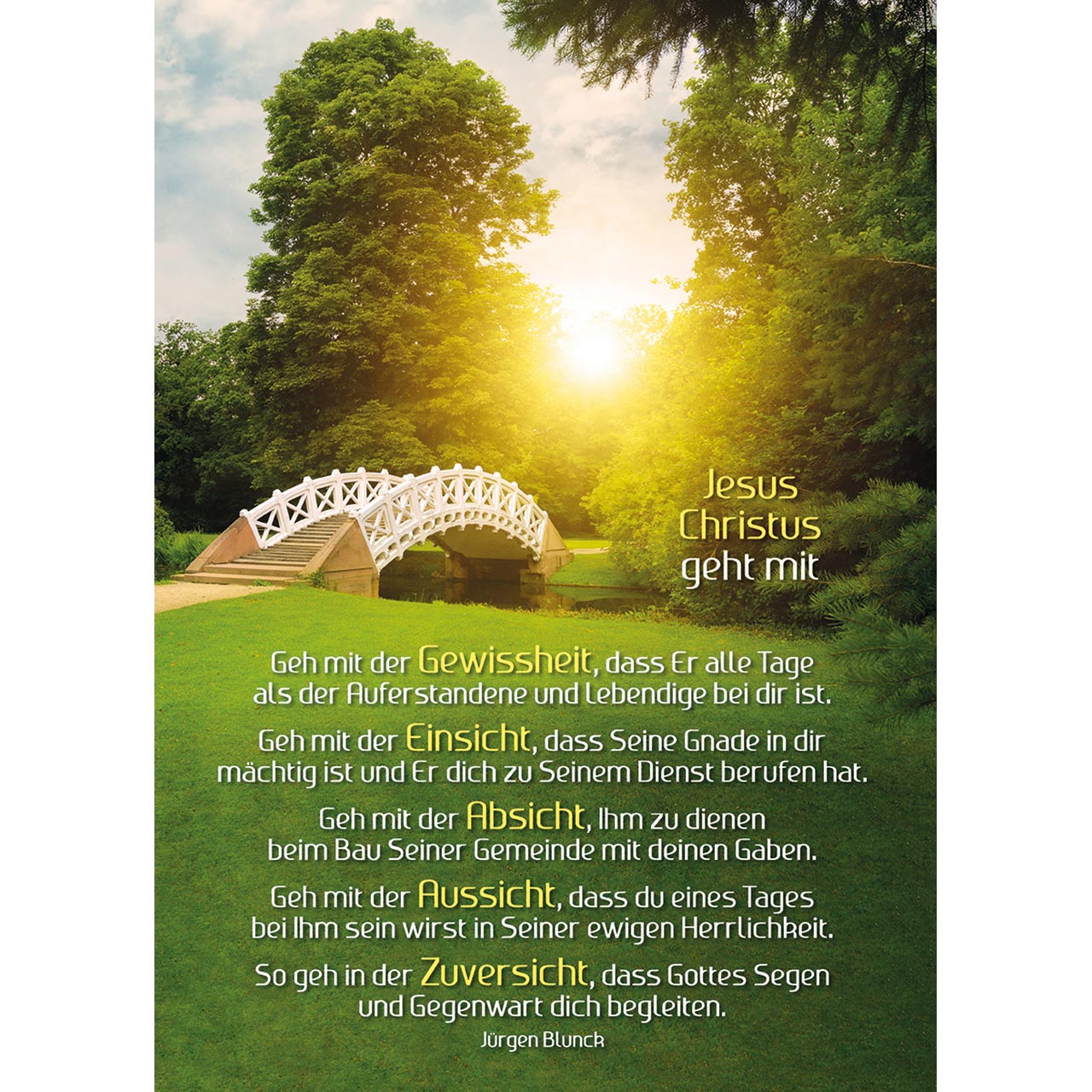 Jesus Christus geht mit