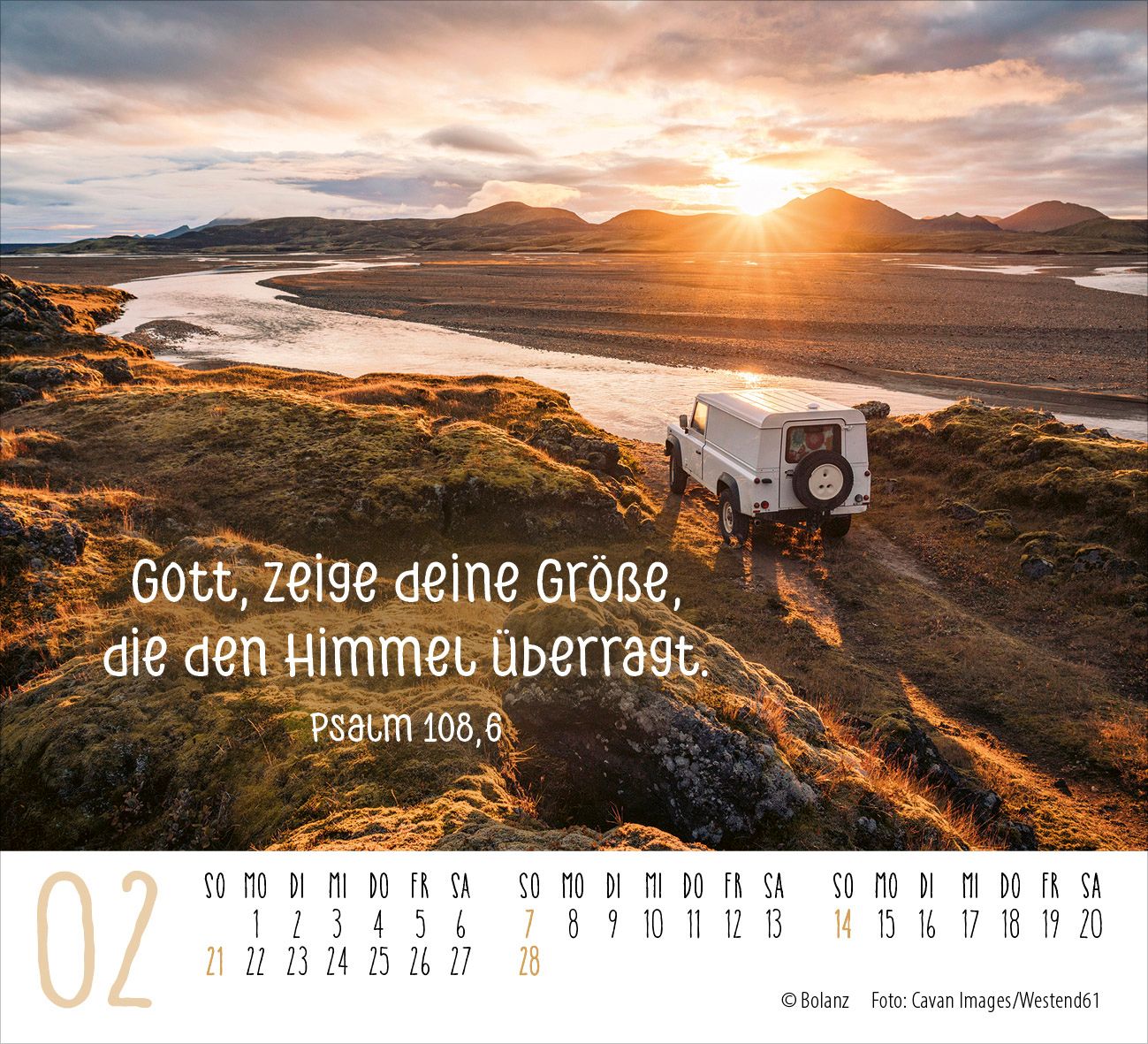 Aufstellkalender - Freiheit 2027 Minikalender