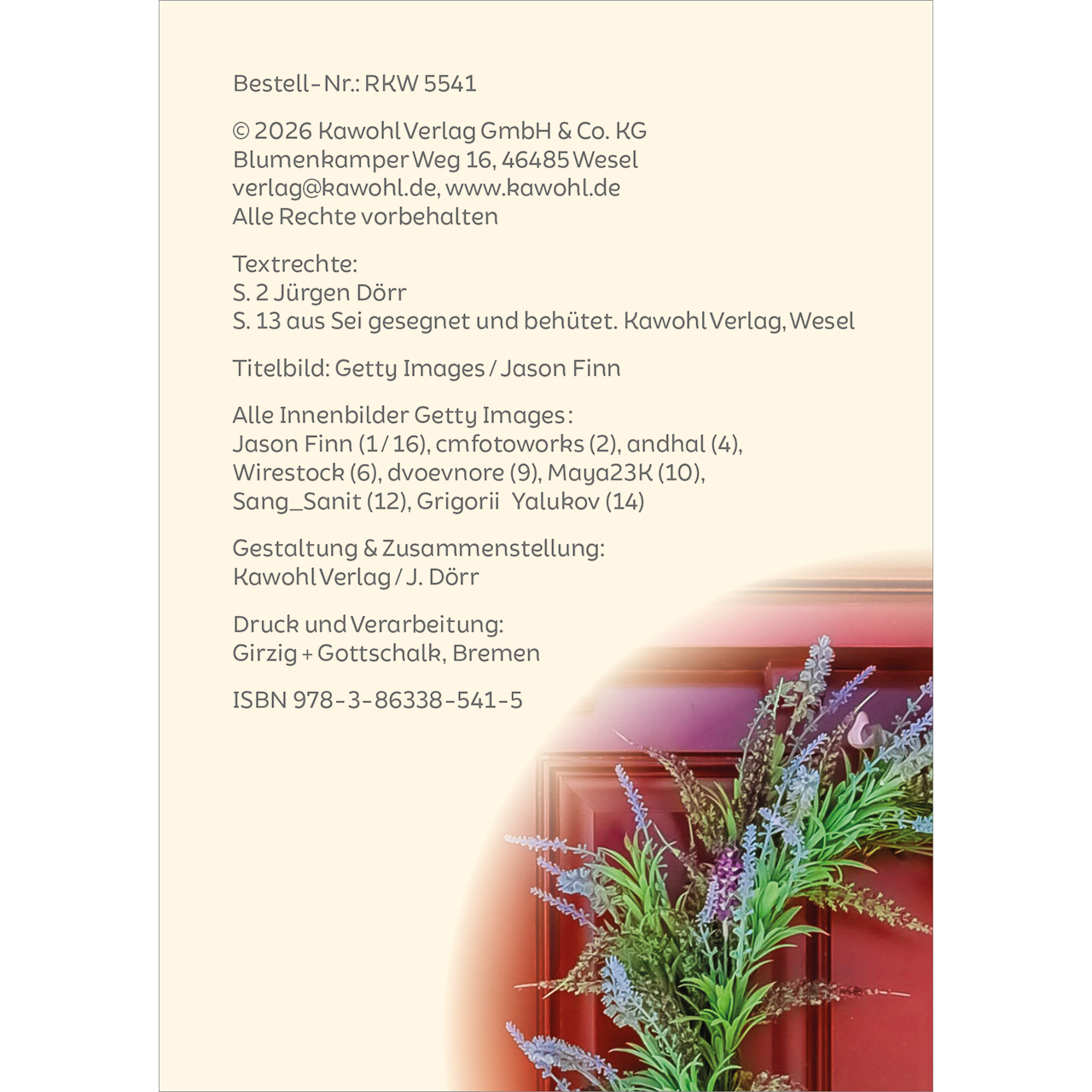 Grußheft - Ein Segen über dieses Haus - Haustür Kranz