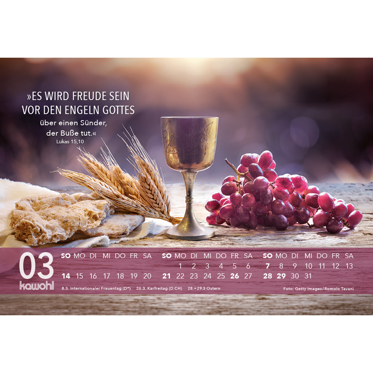 Aufstellkalender - Jesus Zitate 2027