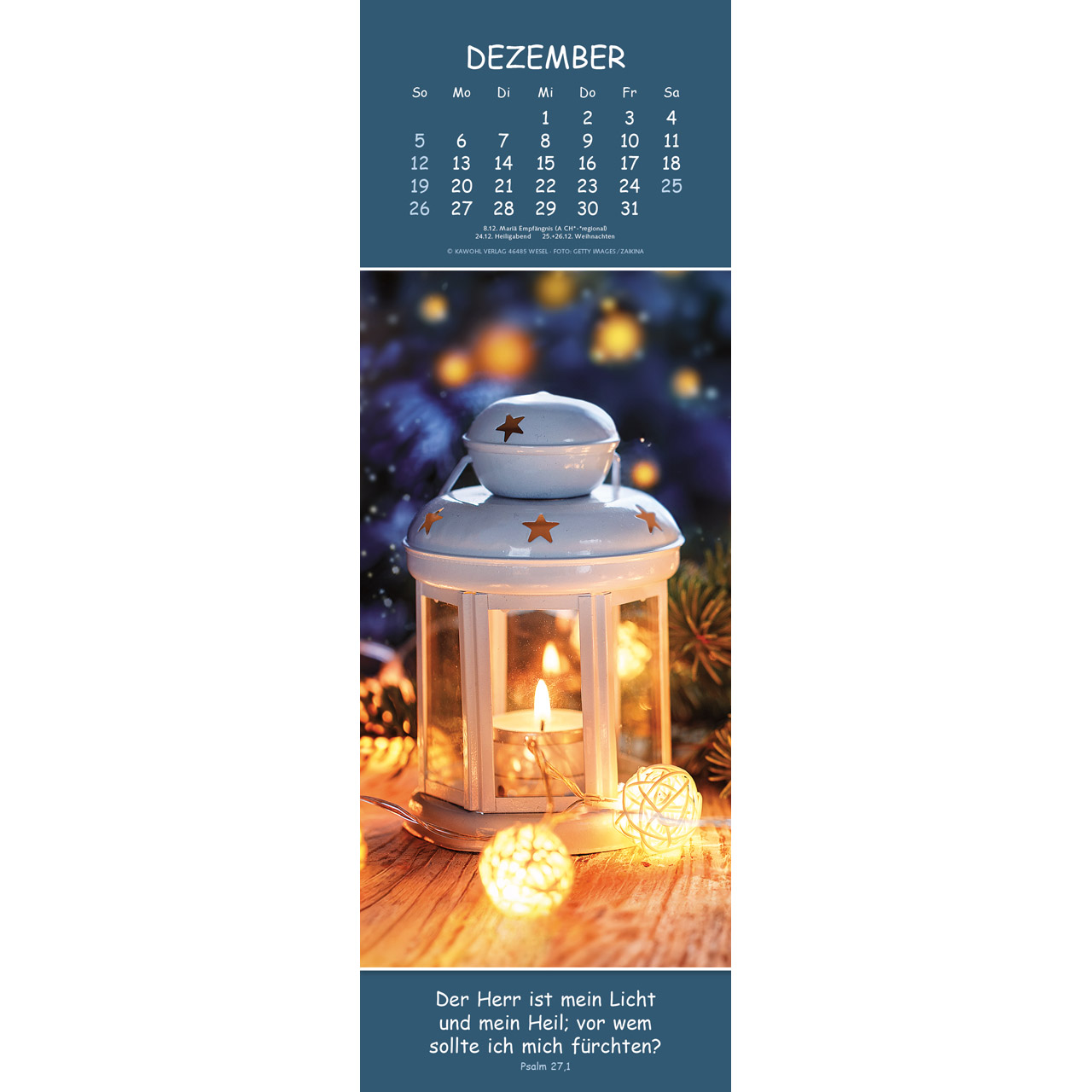 Wandkalender - Gedanken des Friedens 2027
