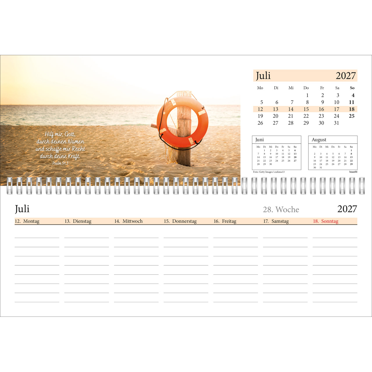 Tischkalender - In deine Hand leg ich den Tag 2027