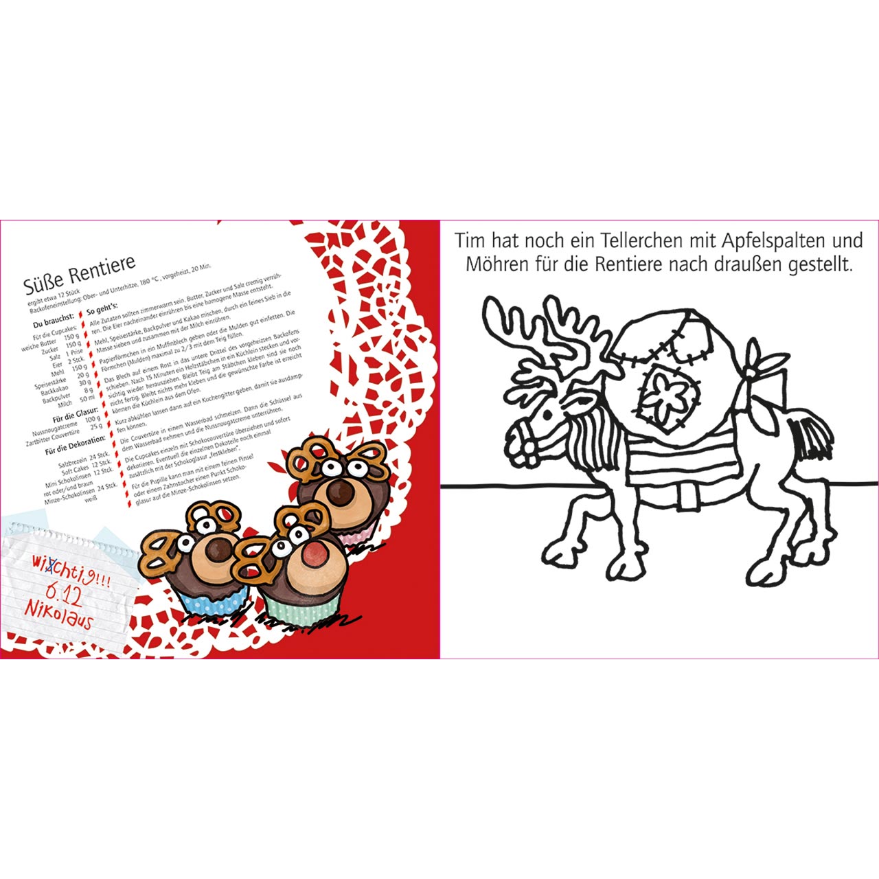 Malbuch - Mein Rezepte-Malbuch - Backstube Tannenbaum