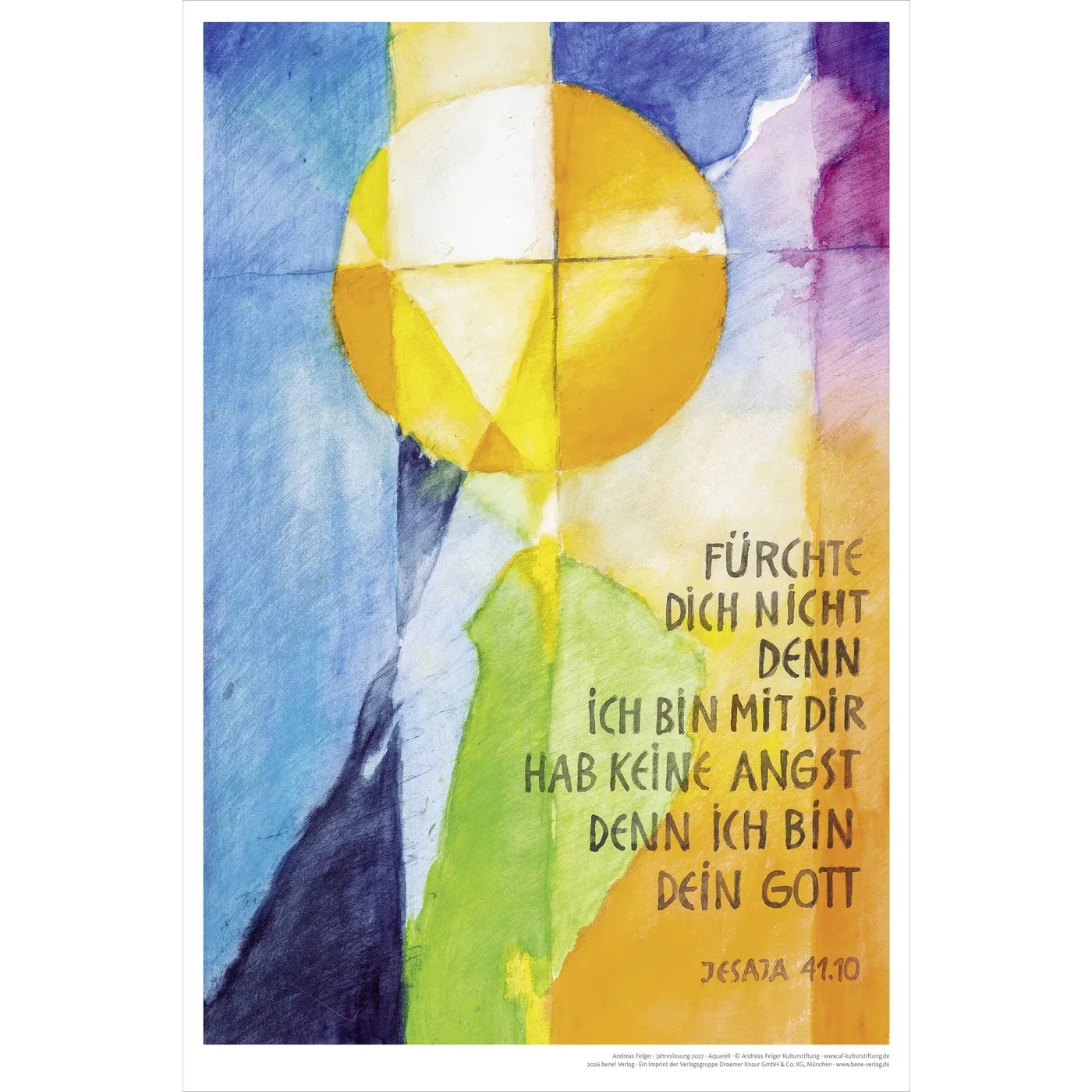 Poster - Kunstdruck 63x92 cm Jahreslosung 2027