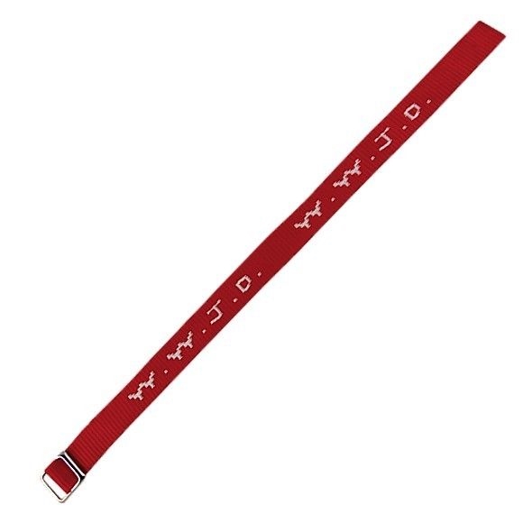Armband - Armband 'WWJD' gewebt, rot 1 Ex.