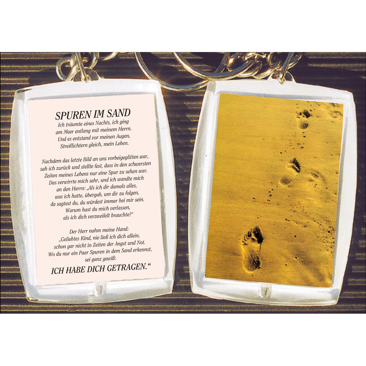 Spuren im Sand Schlüsselanhänger - Spuren im Sand - Sand / Fußspuren
