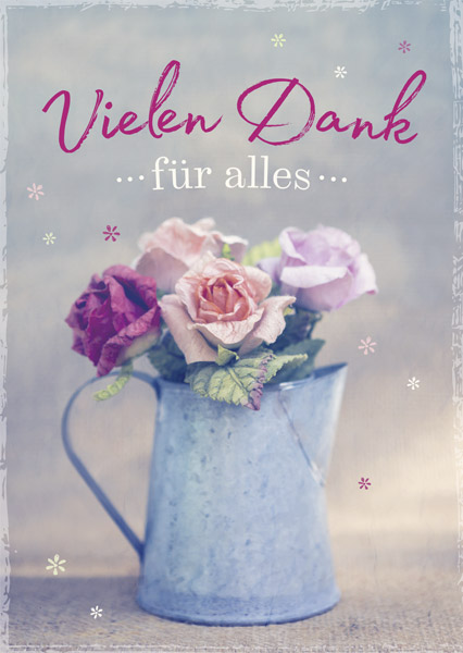 Postkarte - Postkarte 'Vielen Dank für alles' 1EX