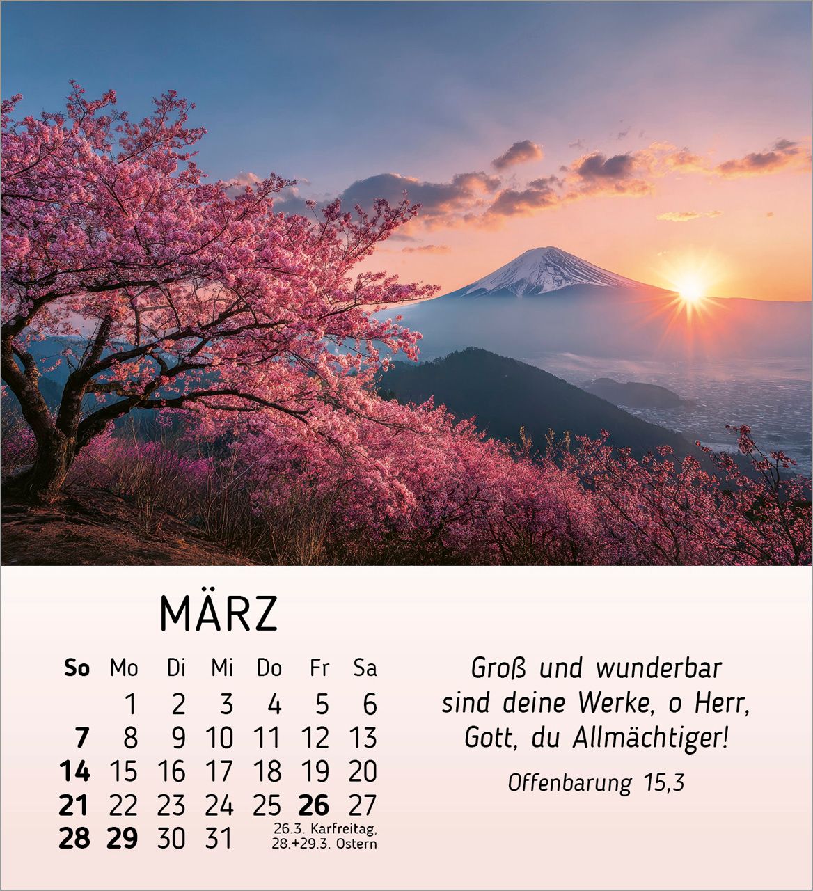 Tischkalender - Schönheit des Lichts 2027
