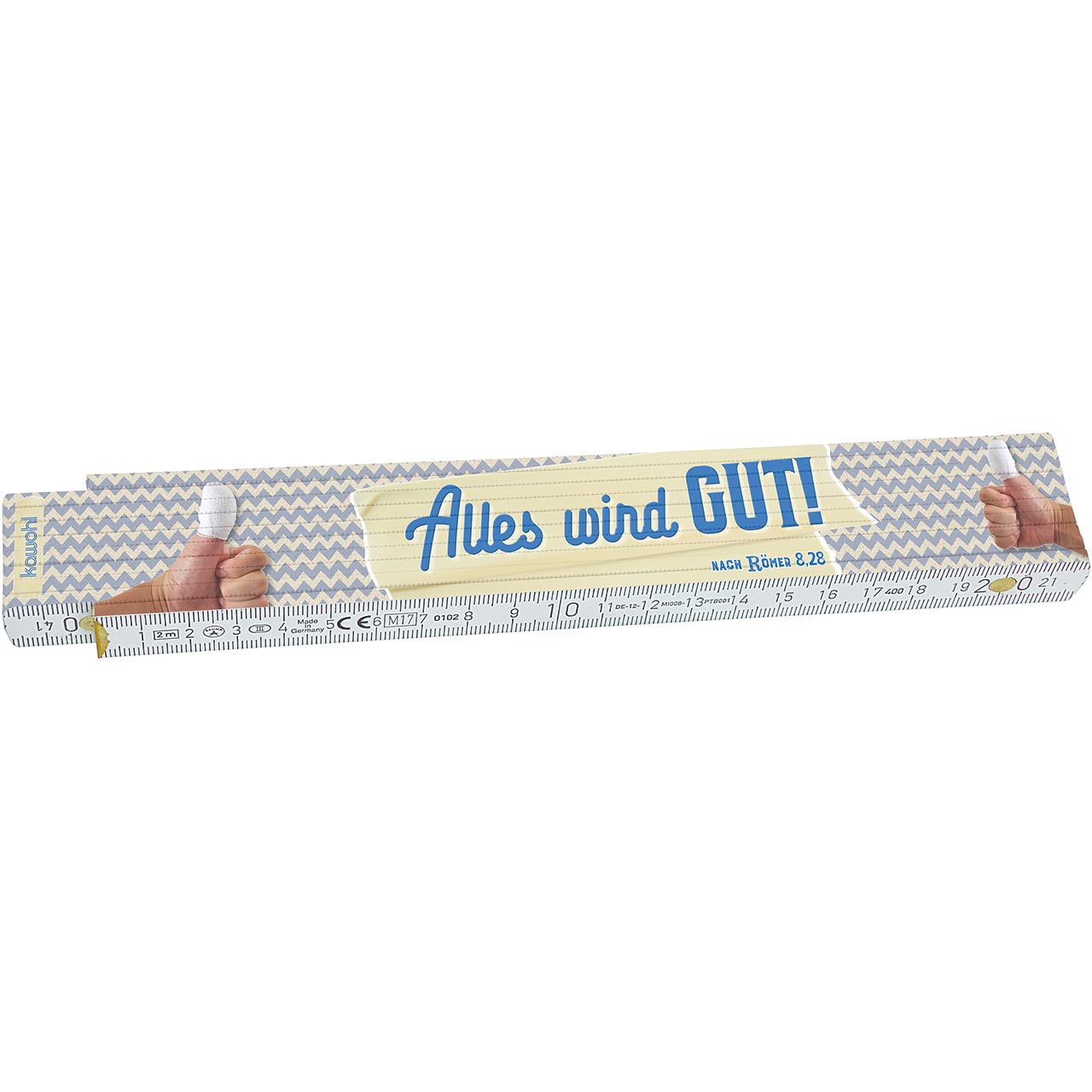 Alles wird gut Zollstock - Alles wird gut - Daumen, verbunden