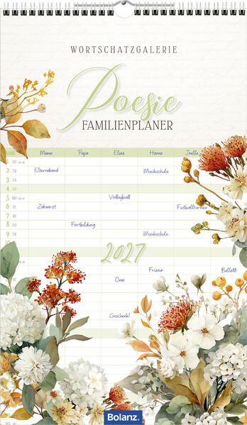 Terminkalender - Poesie Familienplaner 2027