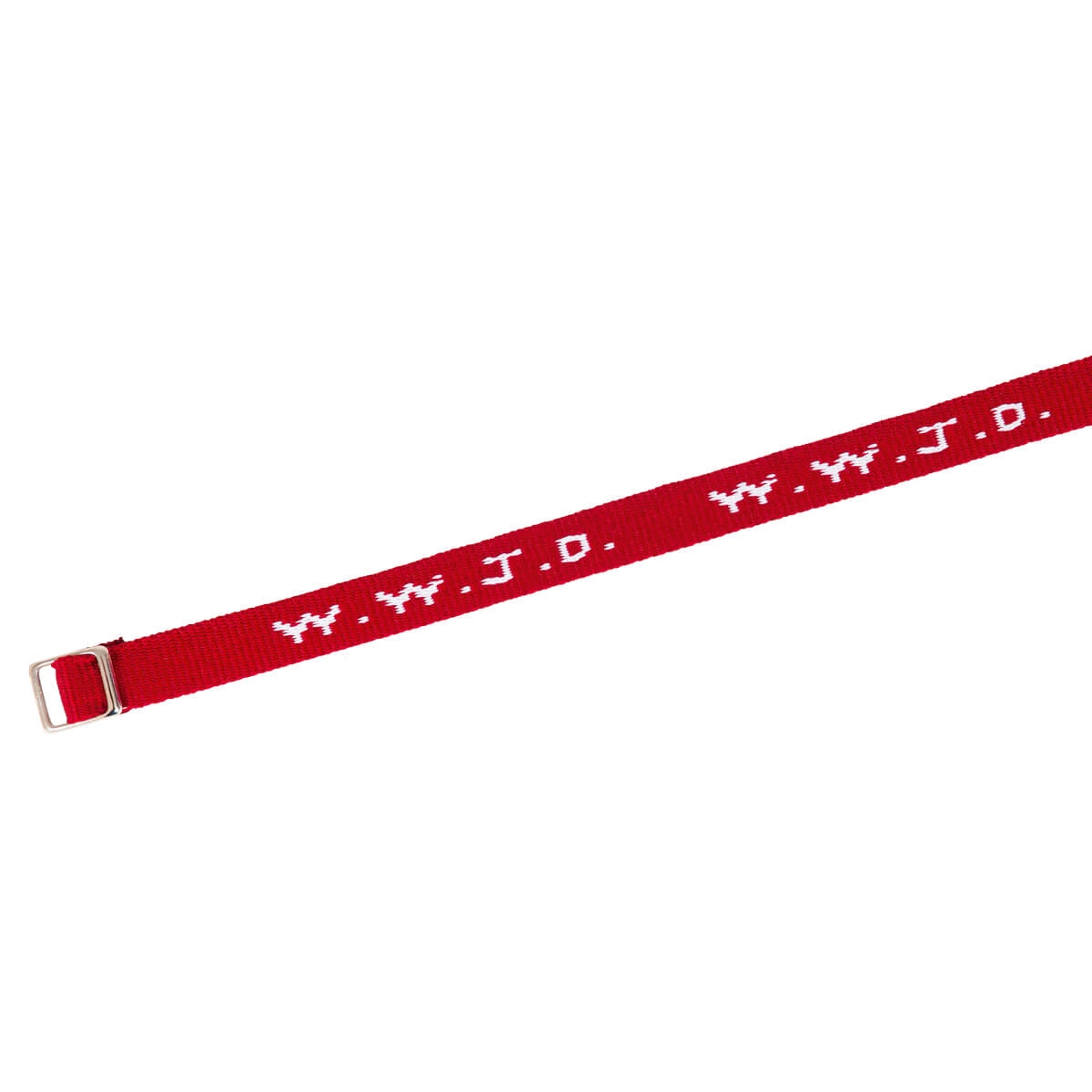 Armband - Armband 'WWJD' gewebt, dunkelrot