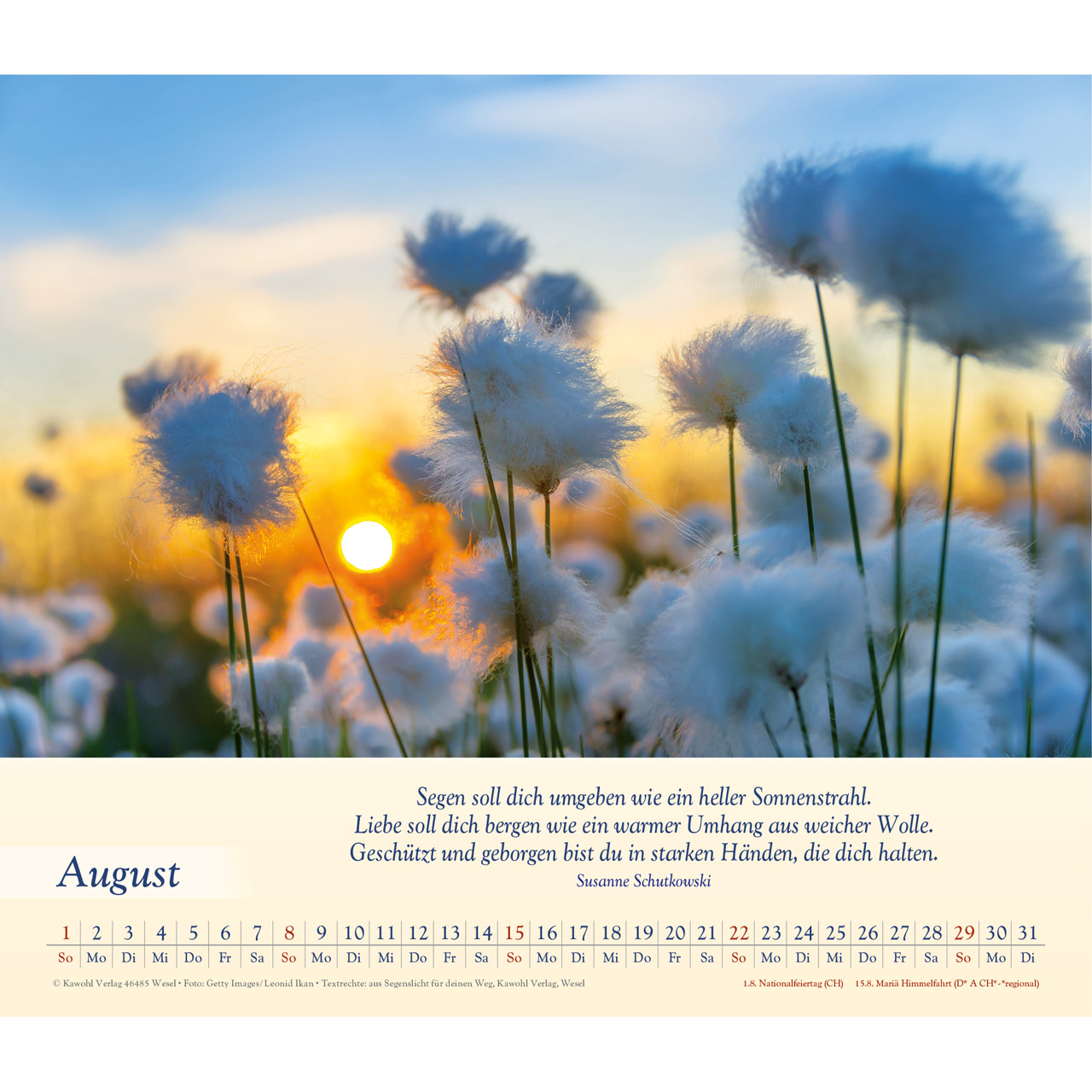 Wandkalender - Balsam für deine Seele 2027