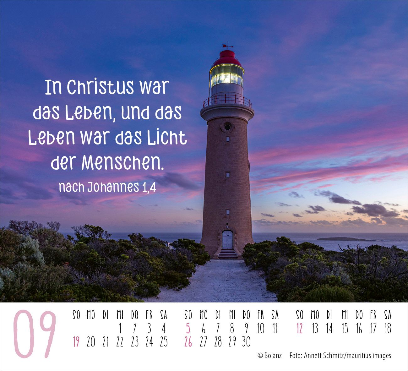 Aufstellkalender - Licht der Welt 2027 Minikalender
