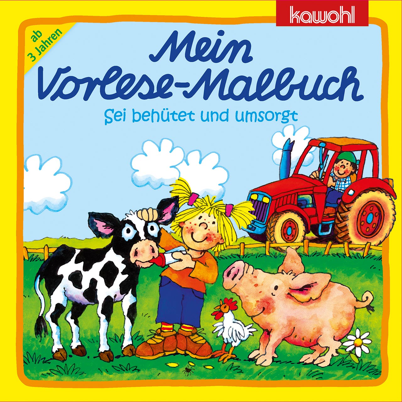 Mein Vorlese-Malbuch: Bauernhof
