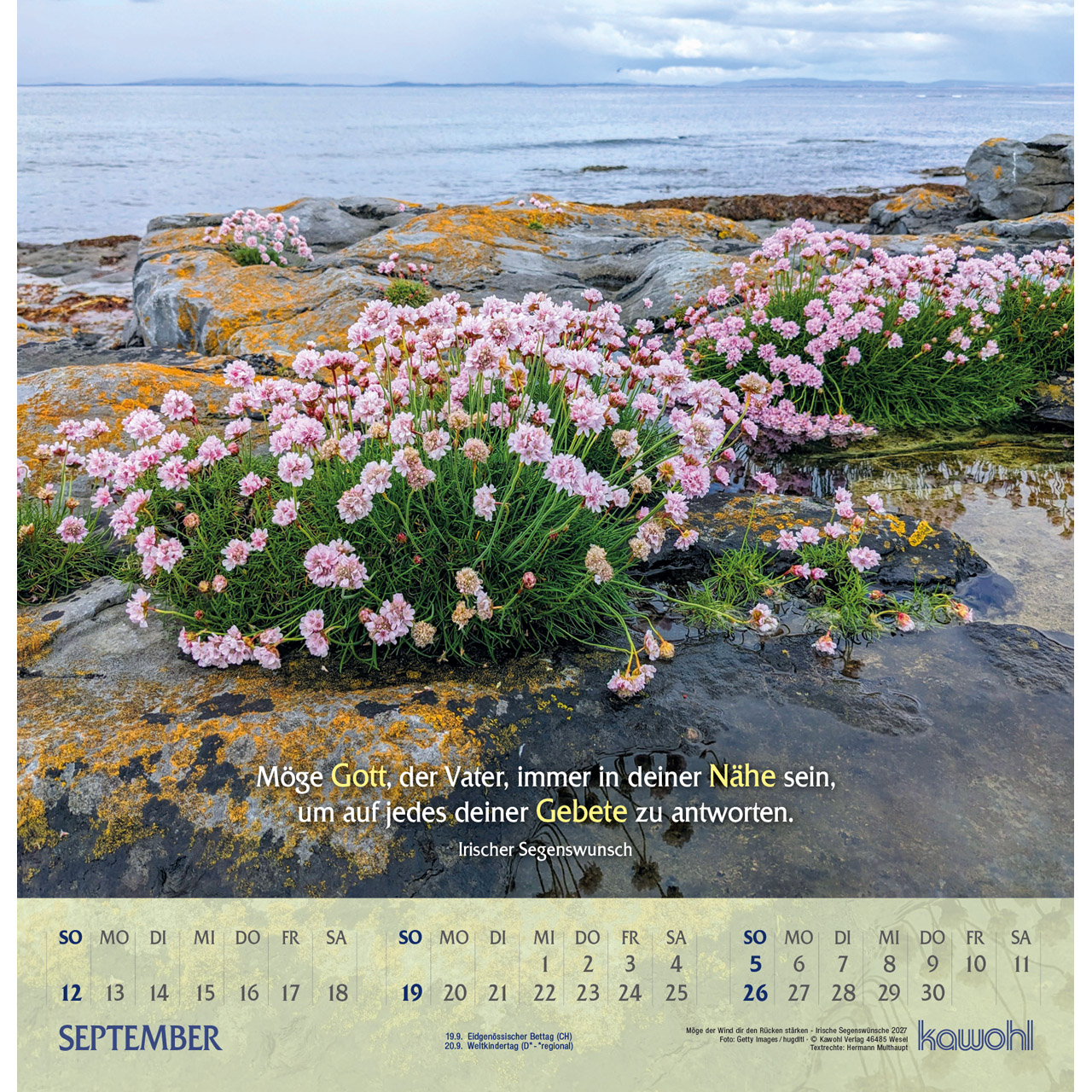 Wandkalender - Möge der Wind dir den Rücken stärken 2027