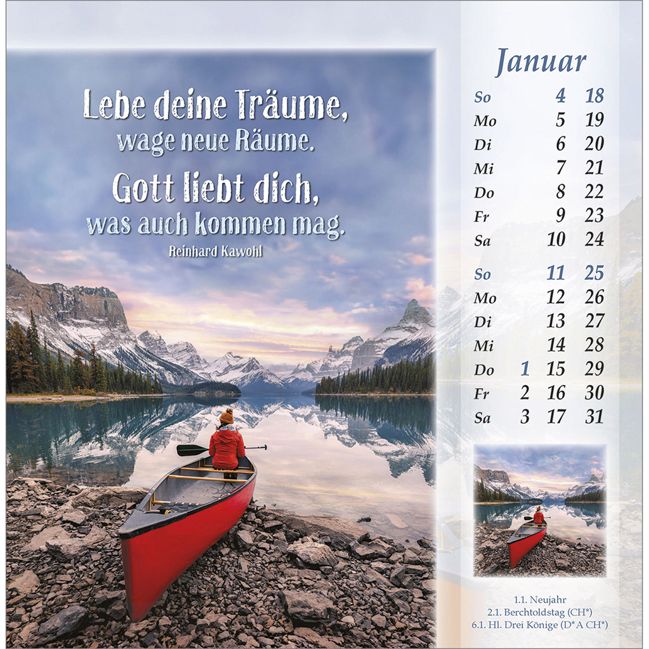 Postkartenkalender - Licht vom unerschöpften Lichte 2026