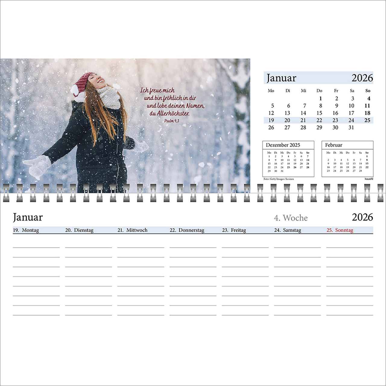 Tischkalender - In deine Hand leg ich den Tag 2026