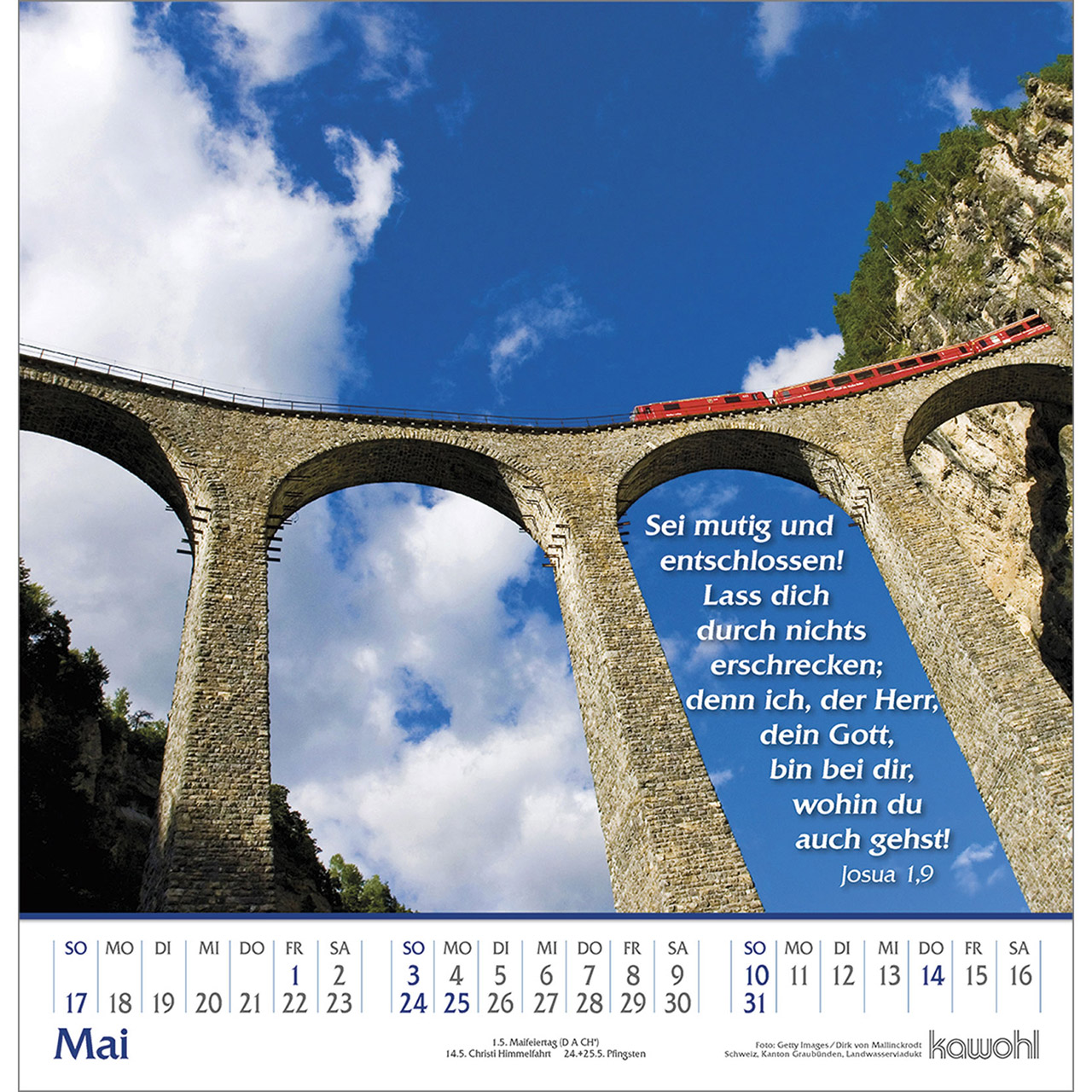 Wandkalender - Glanz der Berge 2026