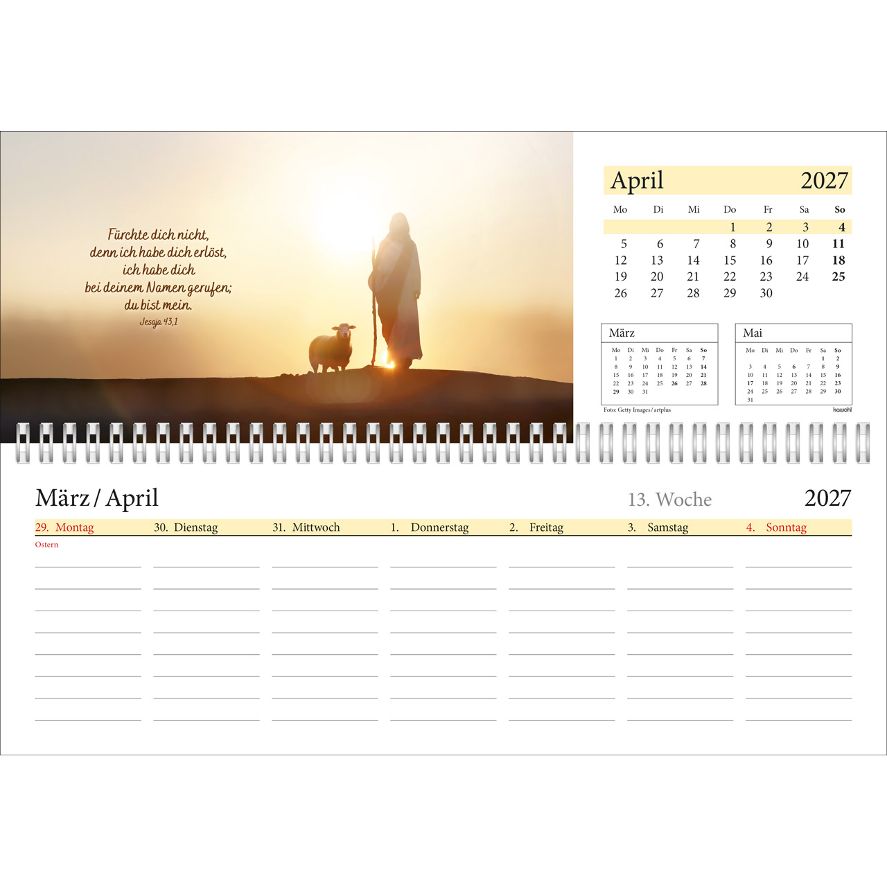 Tischkalender - In deine Hand leg ich den Tag 2027