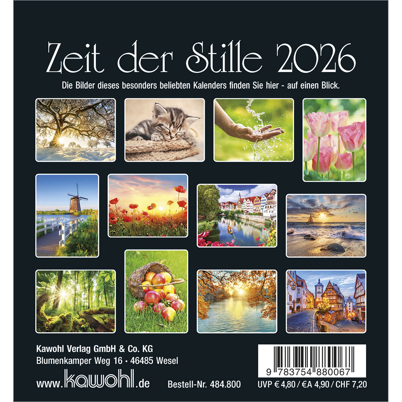 Tischkalender - Zeit der Stille 2026