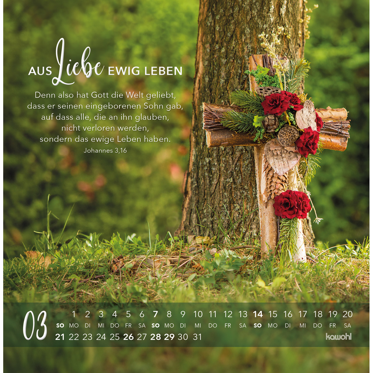 Postkartenkalender - Die Liebe bleibt bestehn 2027