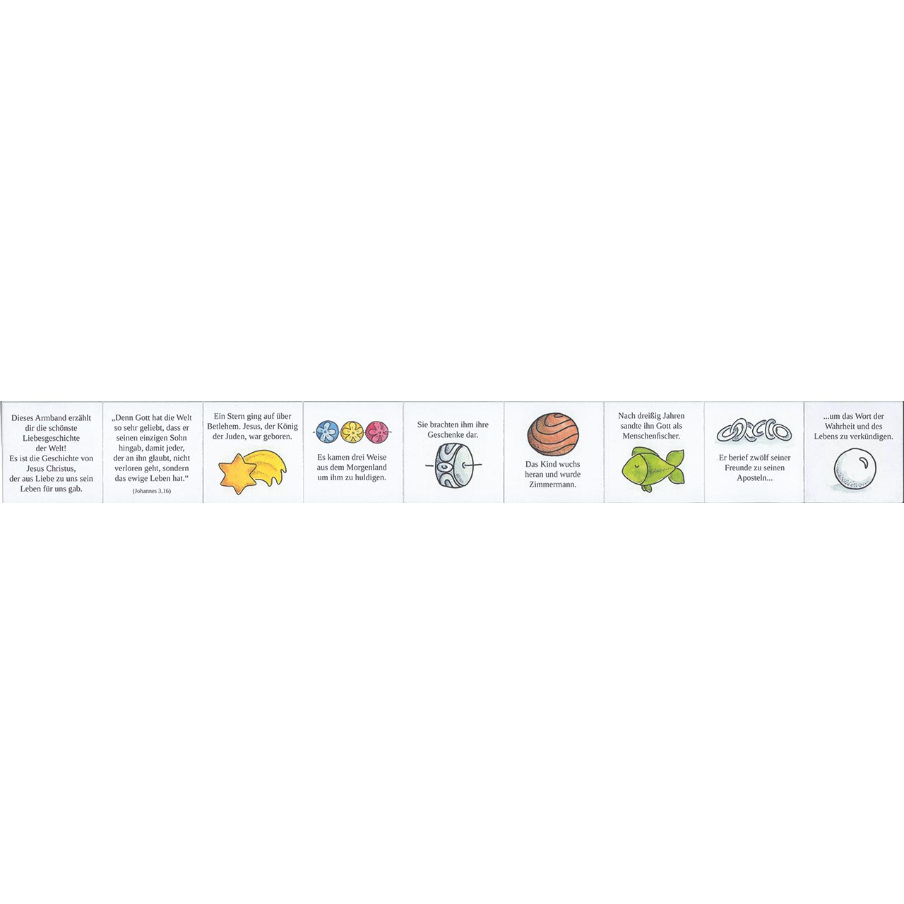 Armband - Credo-Armband: Die schönste Liebesgeschichte - Armband mit Perlen und Symbolen