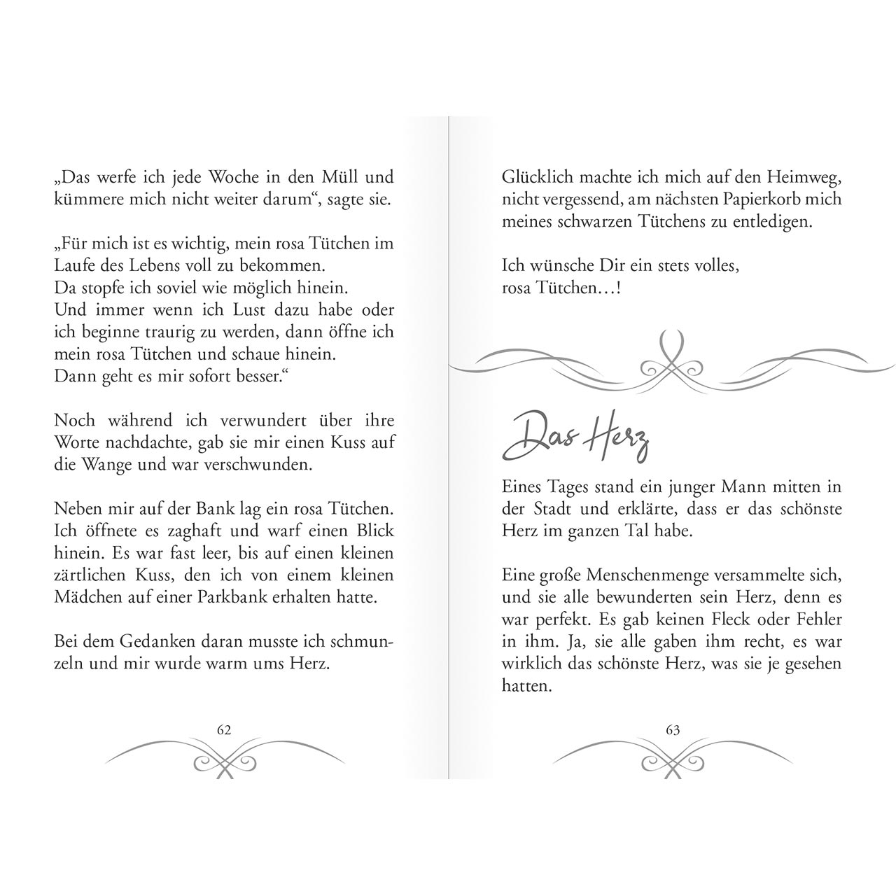 Buch - Ein Päckchen voller Geschichten - Tasse Herz Päckchen Etikett Smiley