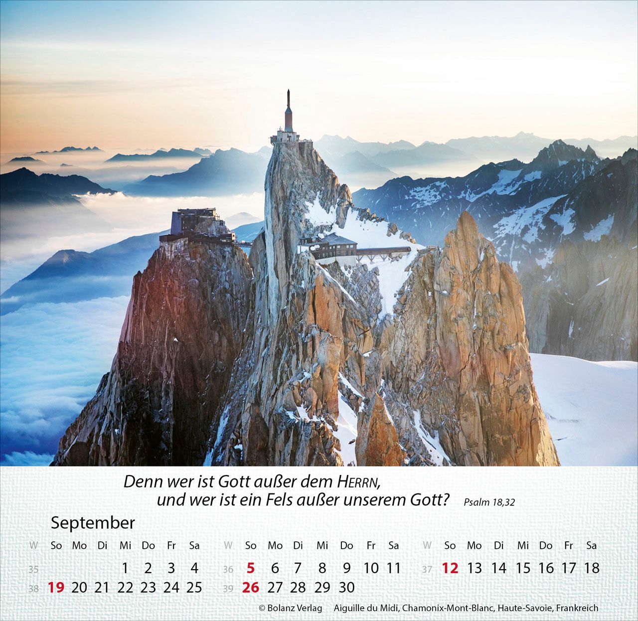 Tischkalender - Berge 2027 Tischkalender