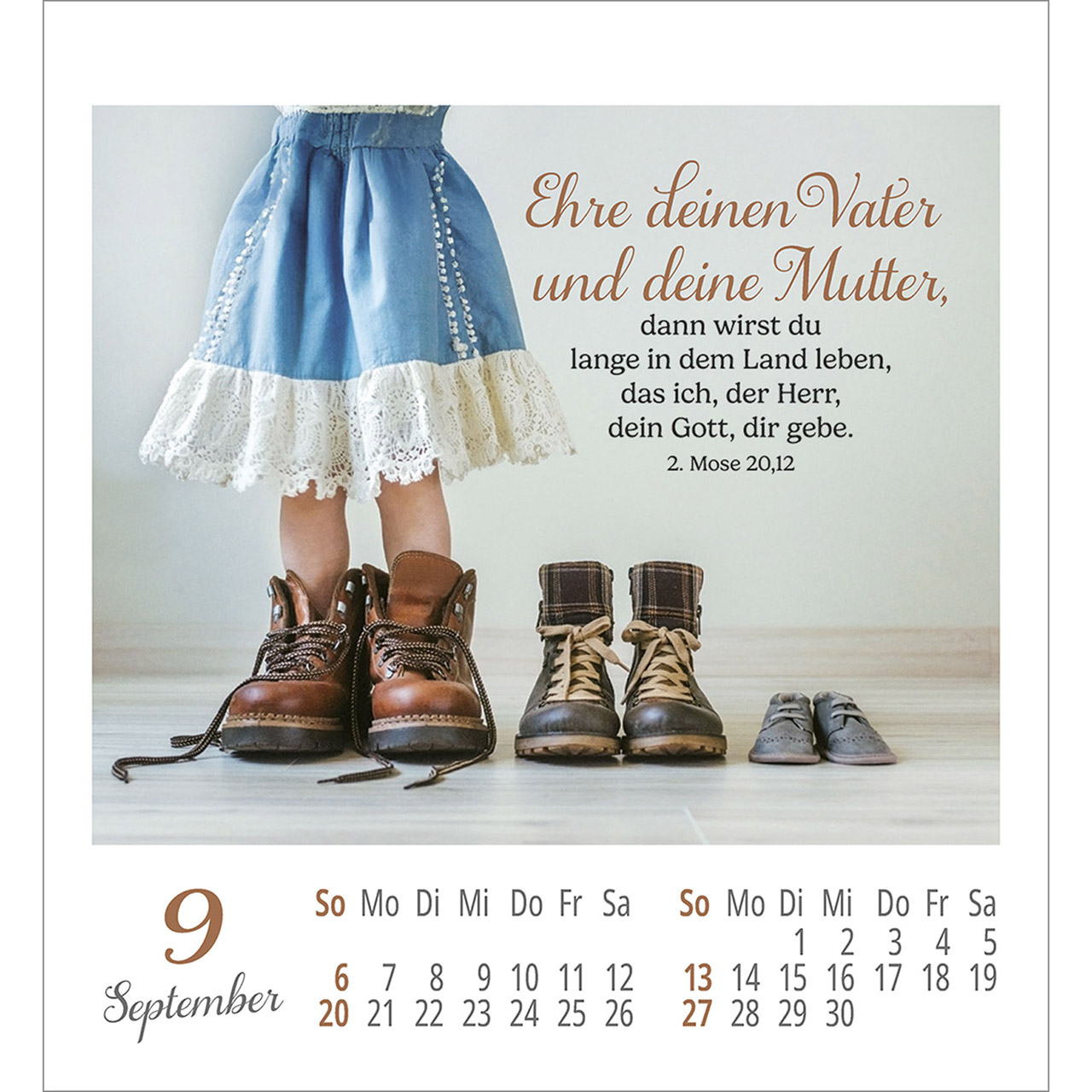 Aufkleberkalender - Lieblingsworte umgeben dich 2026
