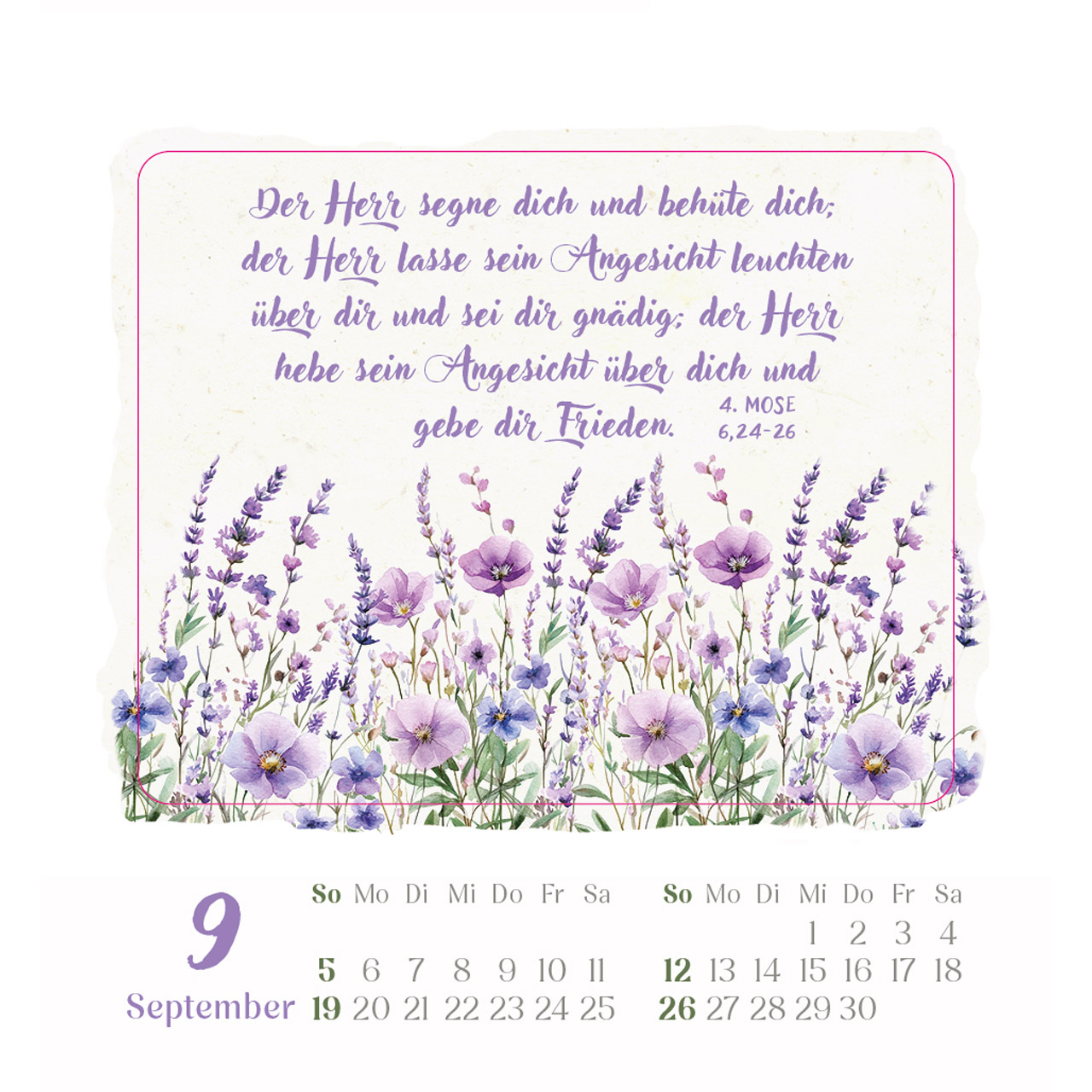 Aufkleberkalender - Kleine Freude im Herzen 2027 - Blumenaquarelle, Aquarellmotive mit Blumen