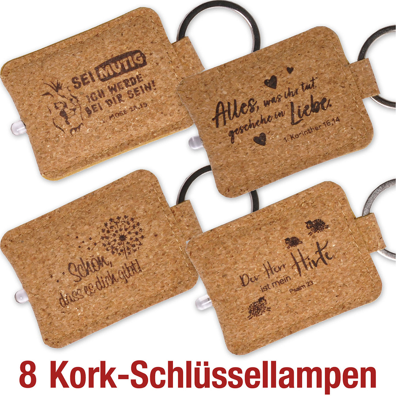 Spar-Paket Kork Schlüssellampen