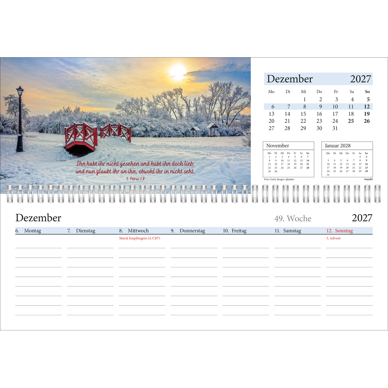 Tischkalender - In deine Hand leg ich den Tag 2027
