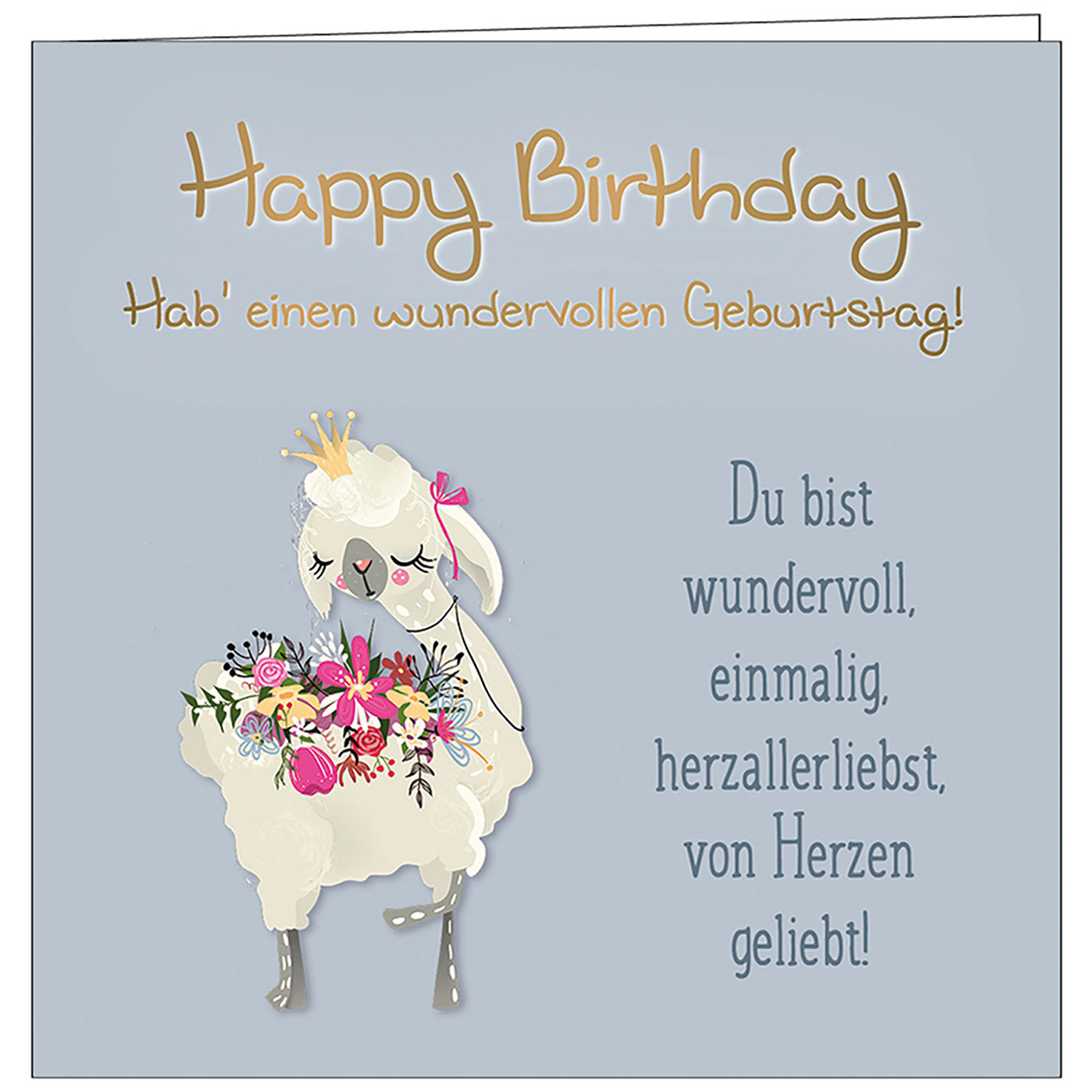 Happy Birthday - Du bist wundervoll, einmalig ...