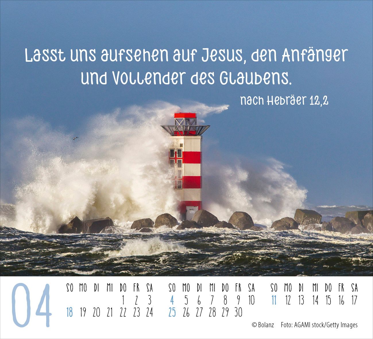 Aufstellkalender - Licht der Welt 2027 Minikalender