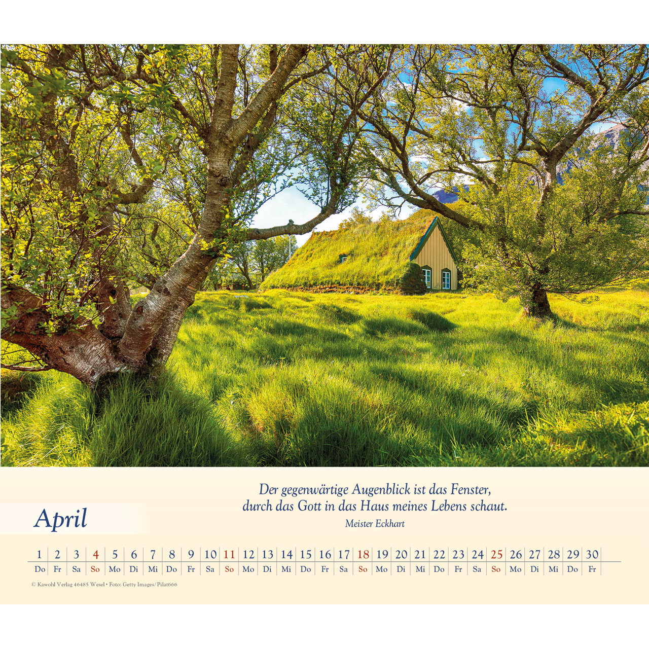 Wandkalender - Balsam für deine Seele 2027