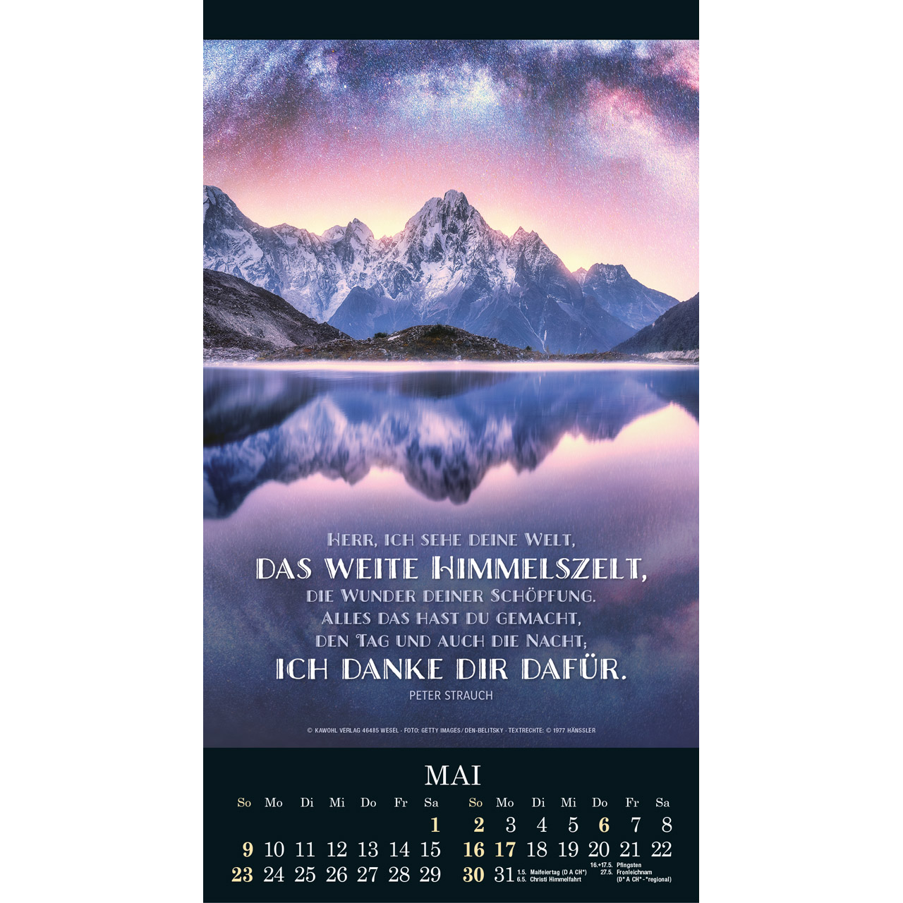 Wandkalender - Die Wunder deiner Werke 2027