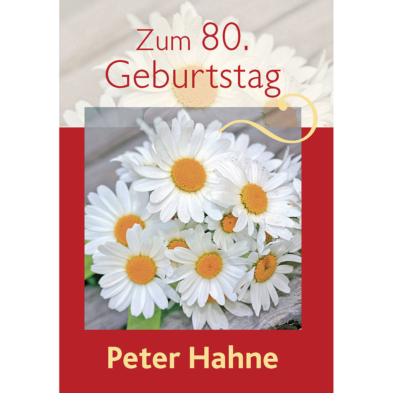 Grußbrief - Zum 80. Geburtstag
