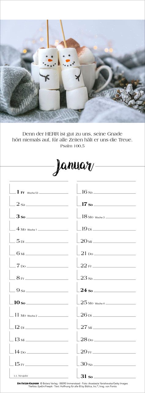 Terminkalender - Denk dran 2027