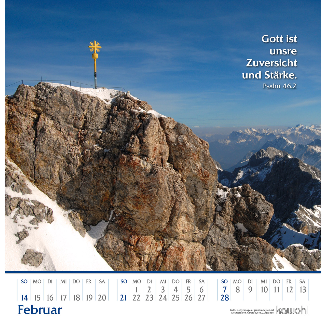 Wandkalender - Glanz der Berge 2027