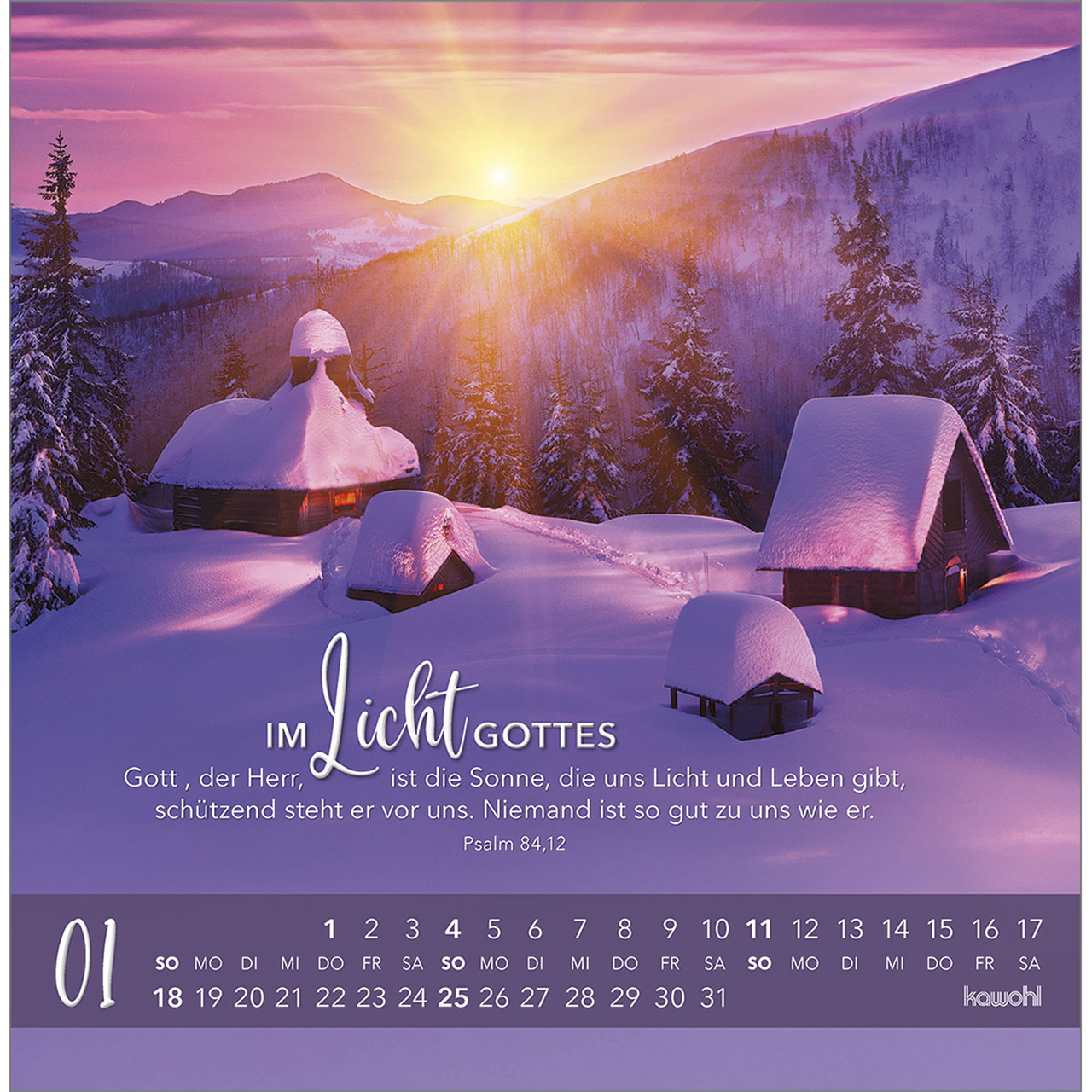 Postkartenkalender - Die Liebe bleibt bestehn 2026