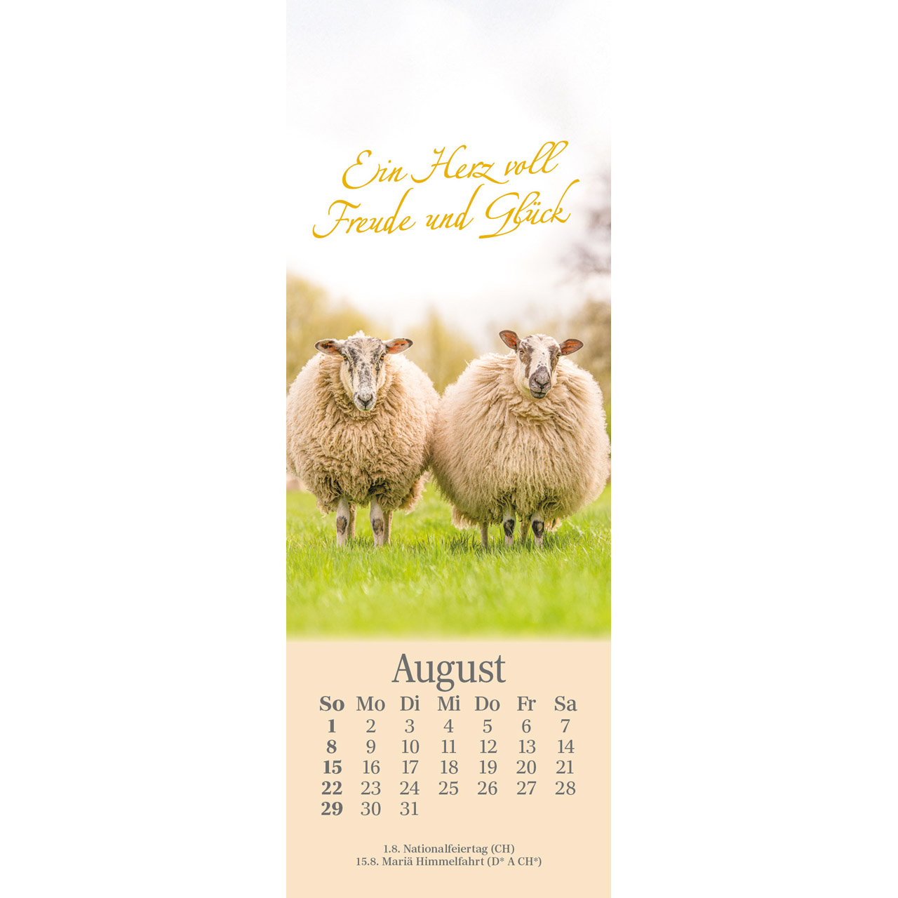 Lesezeichenkalender - Sei behütet jeden Tag 2027