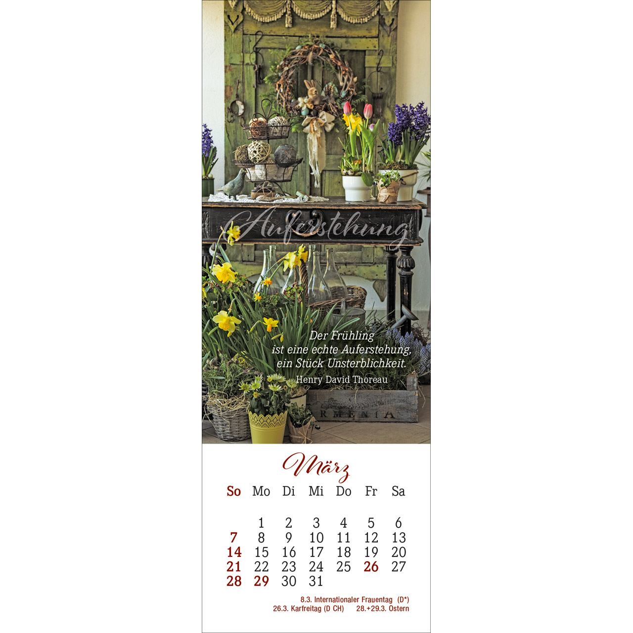 Lesezeichenkalender - Den Augenblick genießen 2027
