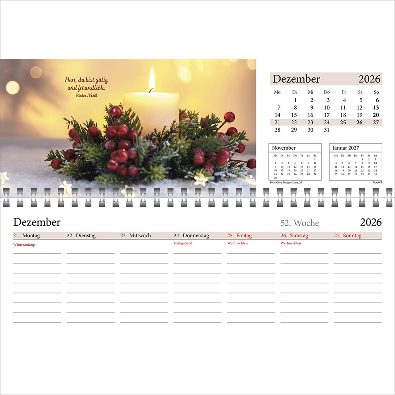 Tischkalender - In deine Hand leg ich den Tag 2026