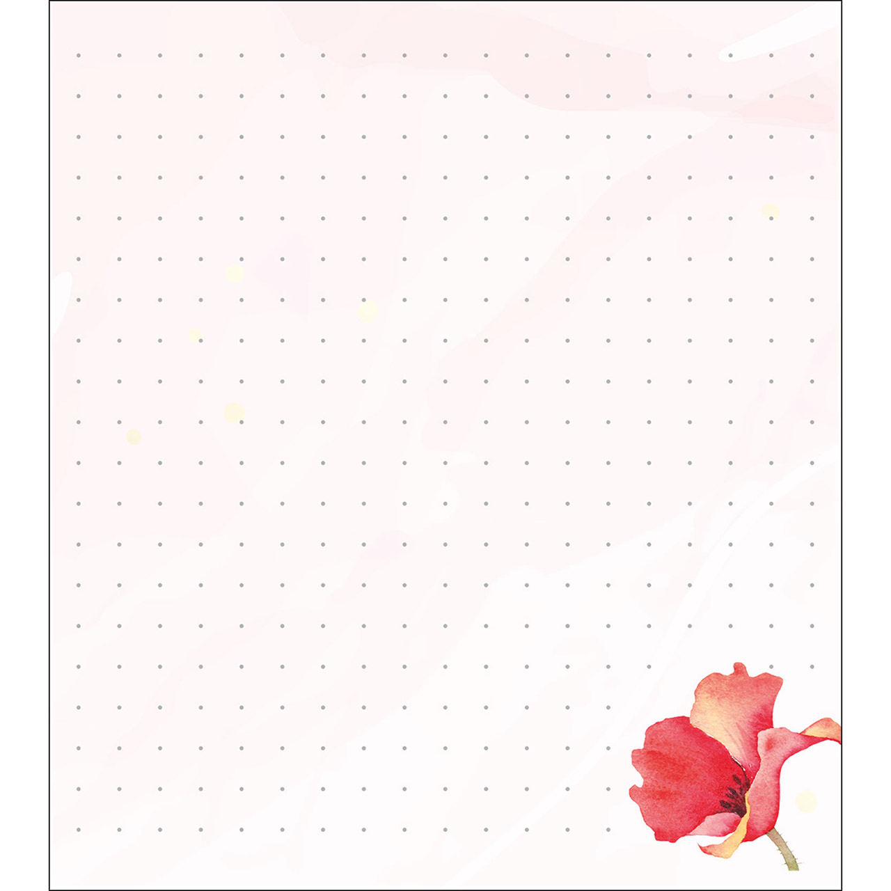 Notizblock - Schön, dass es Dich gibt - Mohnblumen Mohn