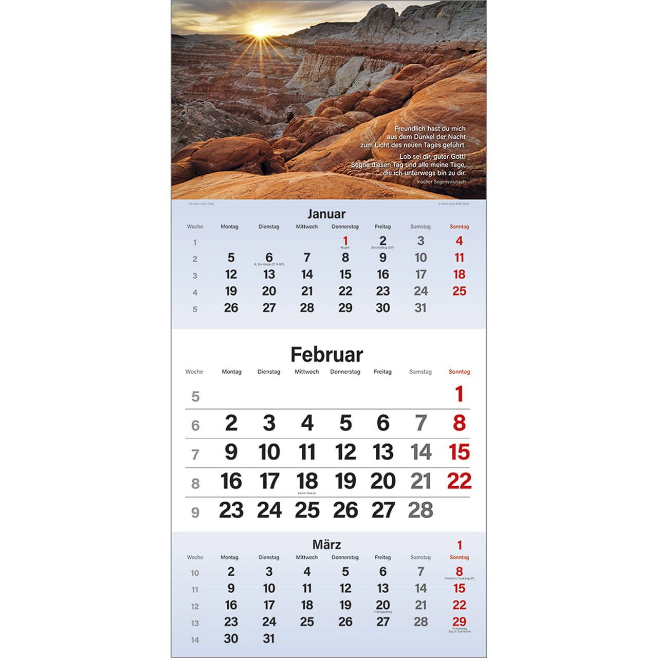 Terminkalender - Gott segne meinen Tag 2026