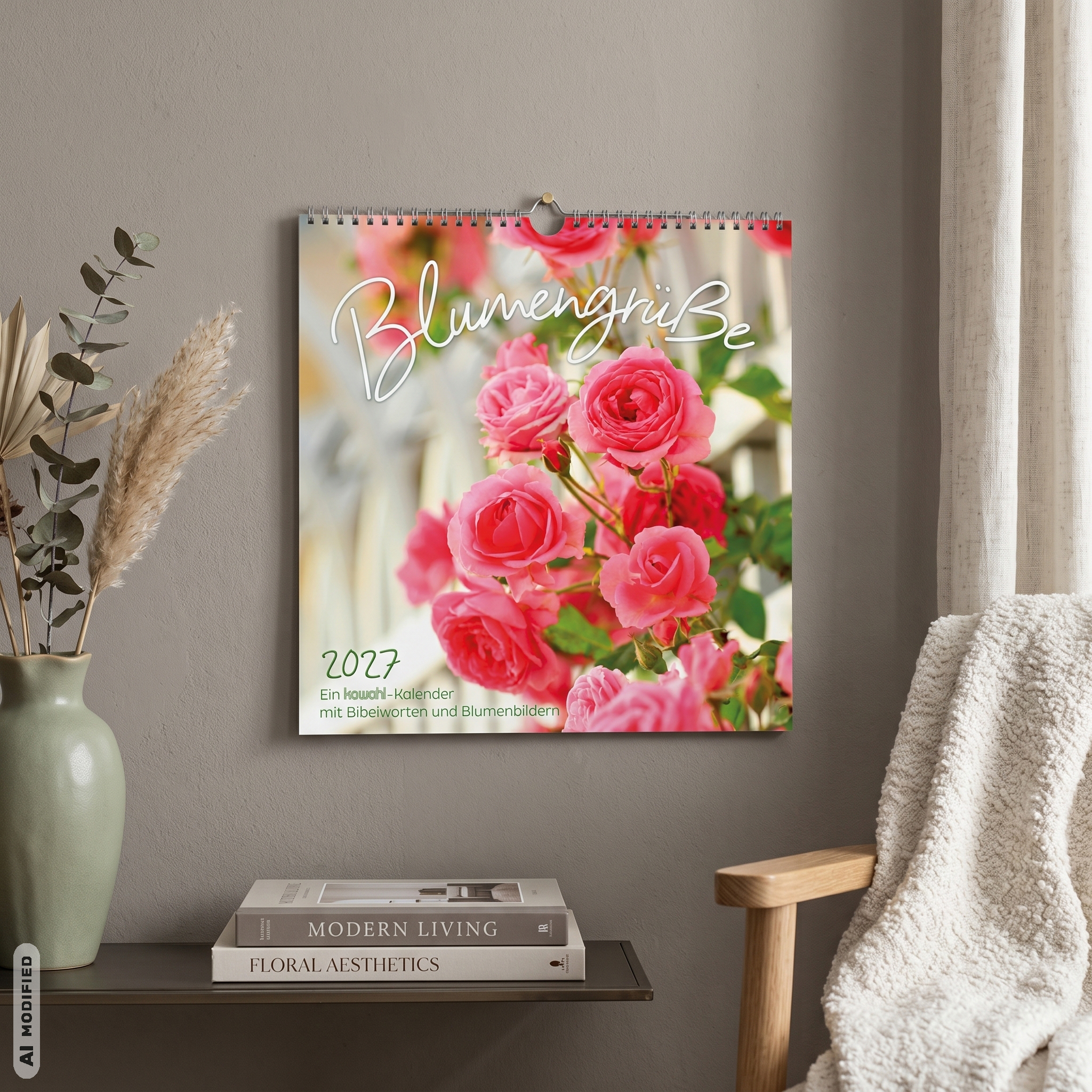 Wandkalender - Blumengrüße 2027