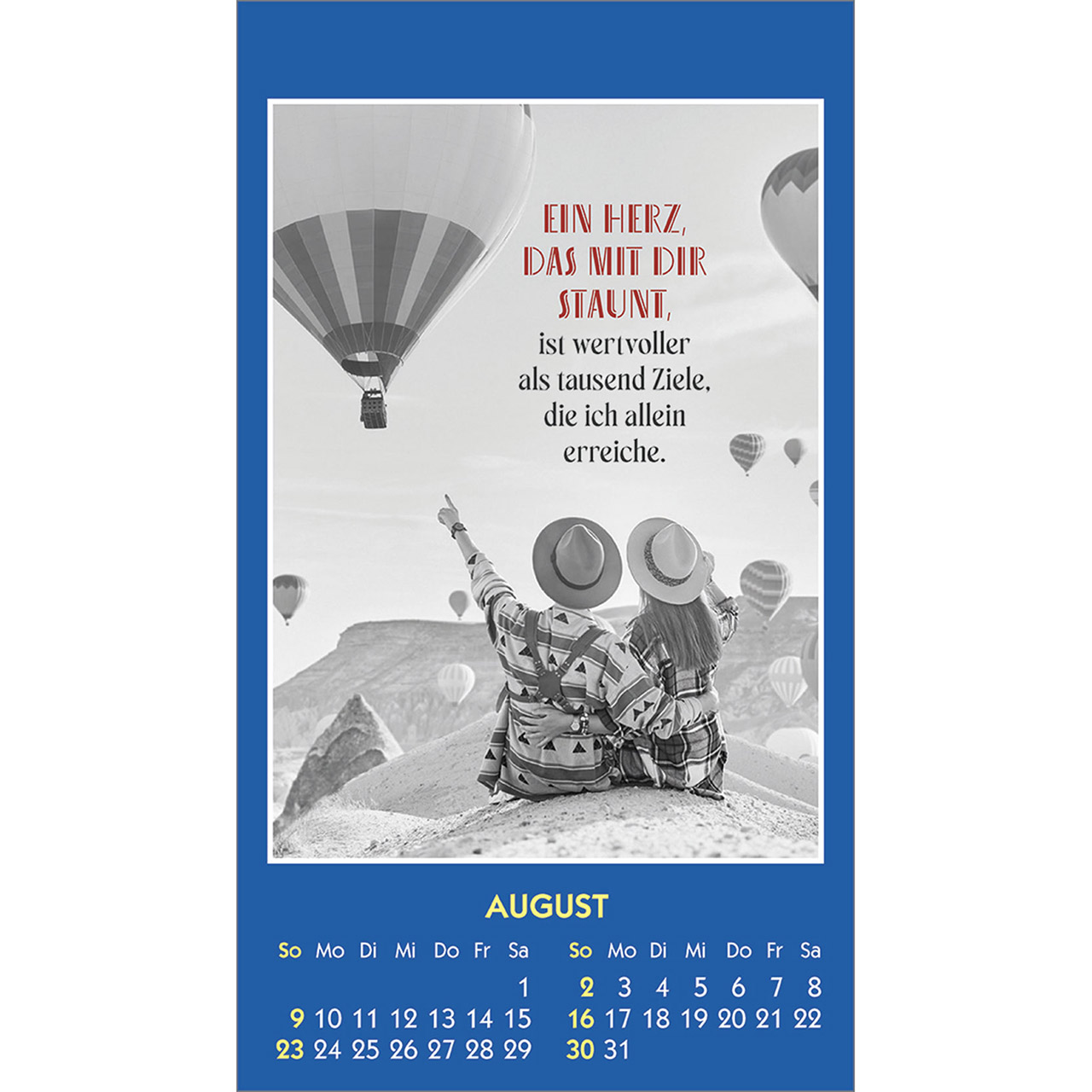 Aufkleberkalender - Mensch du bist einmalig 2026
