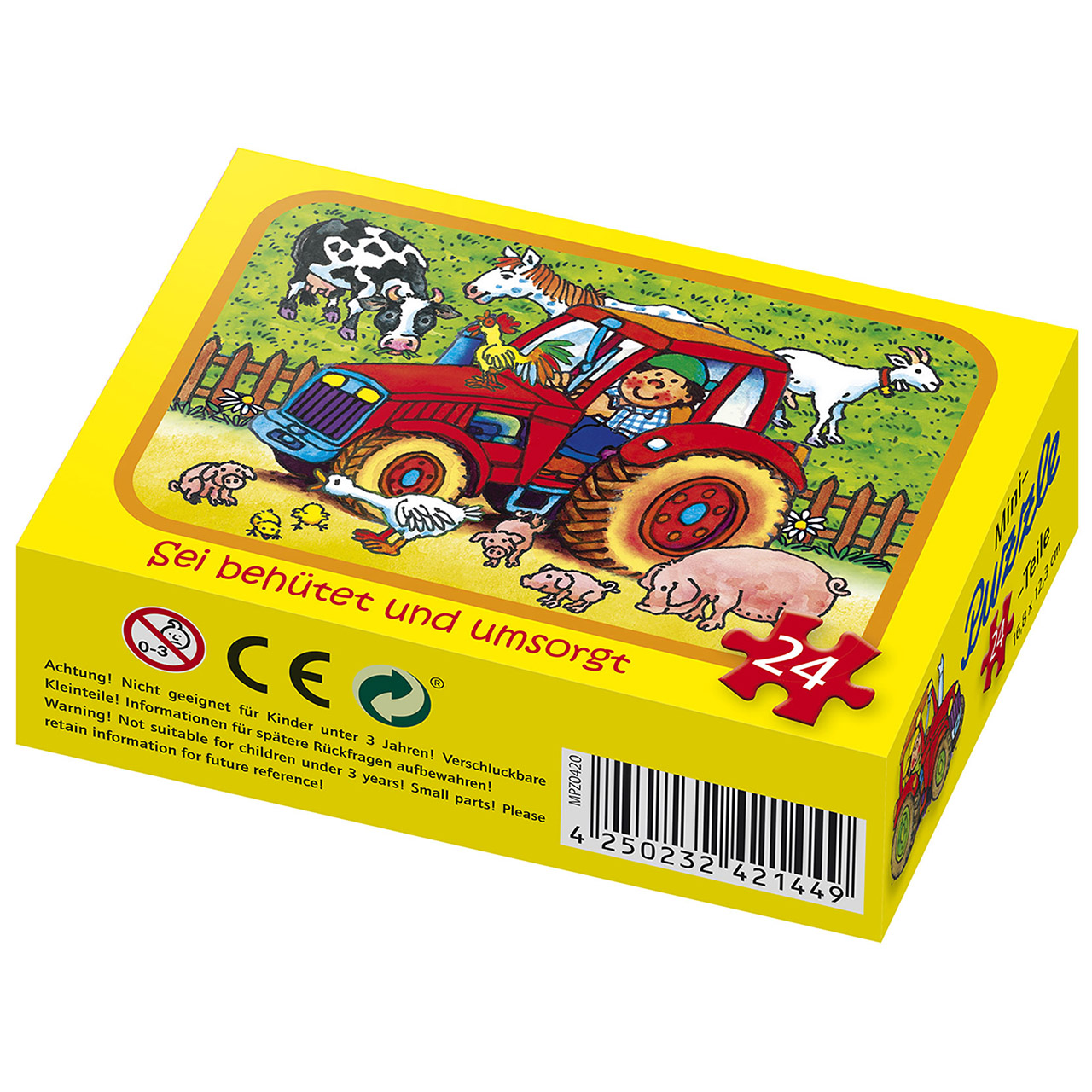 Puzzle - Sei behütet und umsorgt - Bauernhof - Traktor / Tiere